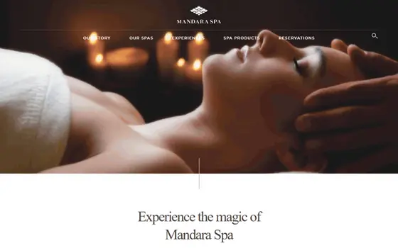 Mandaraspa website preview